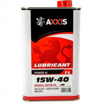 Масло моторное минеральное AXXIS Power M 15w-40 1л. AX-2043