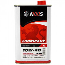 Масло моторное полусинтетичесское Axxis DZL Light 10W-40 1л. AX-2038