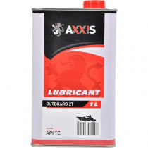 Масло моторное полусинтетическое AXXIS OUTBOARD 2T, 1л AX-2056