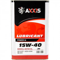 Масло моторное минеральное AXXIS Power M 15w-40 5л. AX-571