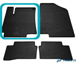 Коврик Stingray в салон HYUNDAI Accent (RB) / KIA RIO III (2011-2017) Передний левый -1шт. 1009024 ПЛ