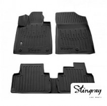 Гумові килимки в салон Stingray Hyundai Santa Fe IV (TM) (2020-н.в.) HK кліпси 5009145