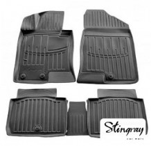 Резиновые коврики в салон Stingray Hyundai Sonata (YF) (2009-2014) HK клипсы 5009285