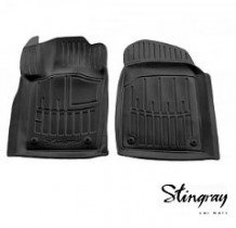 Резиновые коврики передние Stingray JEEP Grand Cherokee WK2 (2010-н.в.) Eyelet клипсы 5046052