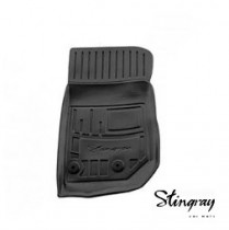 Резиновый коврик передний левый Stingray JEEP Wrangler JK (2007-2018) OP2 клипсы 504606501
