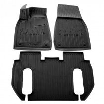 Резиновые коврики Stingray для TESLA Model X (6 seats) (2015-...) 3шт 5050033
