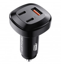 Автомобильное зарядное устройство ACEFAST B3 66W(USB-C+USB-C+USB-A) three-port metal car charger
