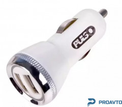 Автомобильное зарядное устройство PULSO C-2411W 2USB (12/24V - 5V 2,4A)