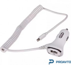 Автомобильное зарядное устройство PULSO C-2407W 1USB+iphone (12/24V - 5V 2,4A)