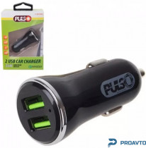Автомобильное зарядное устройство PULSO, 2USB QC3.0 36W 12/24V (3.6-6.5V*3A,6.5-9V*2A,9V-12V*1.5A)