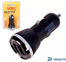 Автомобильное зарядное устройство VOIN C-2402BK 2USB (12/24V - 5V 2,4A)