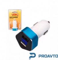 Автомобильное зарядное устройство VOIN C-2406 2USB (12/24V - 5V 2,4A) + вольтметр