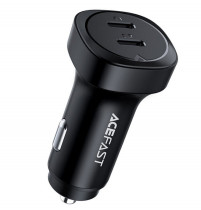 Автомобильное зарядное устройство для ACEFAST B2 72W dual USB-C metal car charger