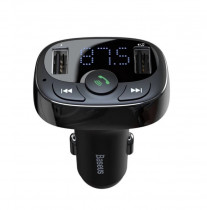АЗУ с FM-модулятором Baseus T Shaped S-09A Car Bluetooth MP3 Player (Standard Edition) Black