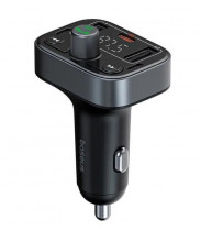 АЗУ з FM-модулятором Baseus S-09 Pro Series Car FM Transmitter Cluster Black