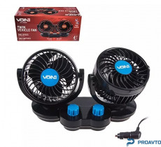 Вентилятор Vitol HX-T307 4" 12V 6.5W двойной две скорости/две регулировки