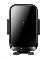 Держатель Baseus Halo Electric Wireless Charging Car Mount |15W| (SUDD000001) черный