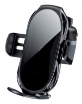 Автомобильный держатель Essager T6 (EZJCFK-ZP01) Wireless c функцией беспроводной зарядки 10W 2A, Black