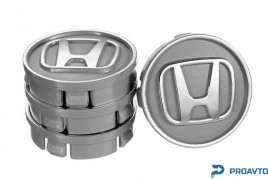 Заглушка колесного диска Vitol Honda 60x55  серый ABS пластик (4шт.)