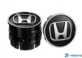 Заглушка колесного диска Vitol Honda 60x55  черный ABS пластик (4шт.)