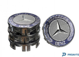 Заглушка колесного диска Vitol Mercedes 75x70  серый ABS пластик (4шт.)