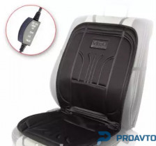 Накидка на сидение Vitol H 23014 BK (100x50см) с подогр. и перекл.