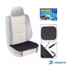 Накладка на сидение Vitol ZL017 (45х45см) с подогр.