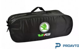 Сумка-органайзер в багажник Skoda RS черная размер 50 х 18 х 18 см 03-112-2Д