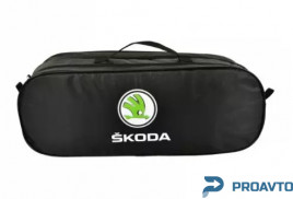 Сумка-органайзер в багажник Skoda черная размер 50 х 18 х 18 см 03-108-2Д