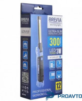 Инспекционная лампа Brevia LED Ultra-slim 3W COB + 1W LED 300lm, 2000mAh, microUSB, 11360