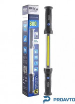 Профессиональная инспекционная лампа Brevia LED 60см, 8W COB, 800lm, 2200mAh, Power Bank, 11420