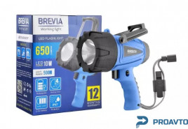 Профессиональный фонарь Brevia LED 500М, 10W LED 650lm, 4400mAh, microUSB, 11600