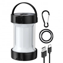 Светодиодный фонарь для кемпинга USB перезаряжаемый  + солнечная батарея 5809