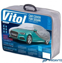 Тент автомобильный Vitol CC13401 L серый с подкладкой PEVA+PP Cotton/482х178х119 к.з (CC13401-L)