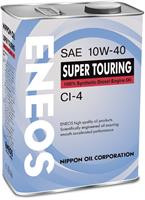 Eneos Масло моторное синтетическое SUPER TOURING CI-4 10W-40, 4л