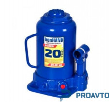 Домкрат Vitol гидравл. телескоп 20т картон. Высота подъема 317-407 мм. Iron Hand (IH-317407D)