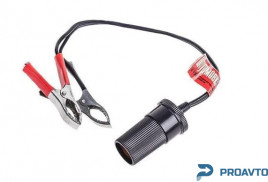 Переходник "Штурмовик" АС-100 клеммы-прикуриватель