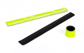 Светоотражающий браслет 390х30мм зеленый фликер BIMBO BIKE 90819-IS