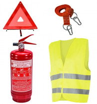 Набор технической помощи с огнетушителем ОП-1 "Аварийный" (ОП-1+Знак+Трос+Жилет) 33-018-IS