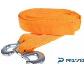 Трос буксир Vitol ТР-250-4-1   4т лента 48мм х 5м  оранж/крюк/кулек