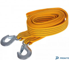 Трос буксир Vitol ST205/TP-205-3-1   3т лента 46мм х 4,5м  желтый/крюк/блистер