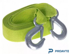 Трос буксир Vitol ST206/TP-206-3-1 (FL) 3т лента 40мм х 4м люмин./крюк/блистер