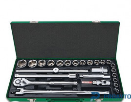 Набор инструмента дюймового 1/2" 25ед. (12-гр.) TOPTUL GCAD2514