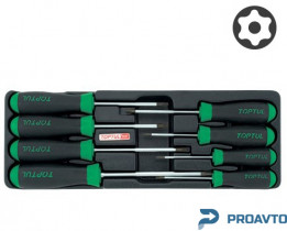 Набор отверток TORX с отверстием T9-T40  8ед. (в ложементе, тип А)  TOPTUL GAAT0807