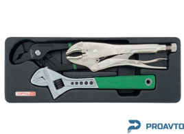 Набор инструмента комбинированный (в ложементе, тип А) TOPTUL GBAT0301