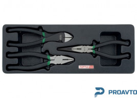 Набор пассатижей 3ед. (в ложементе, тип А) TOPTUL GBAT0304