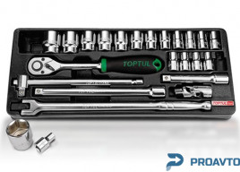 Набор инструмента 1/2" 24ед. (в ложементе, тип В) TOPTUL GCAT2402
