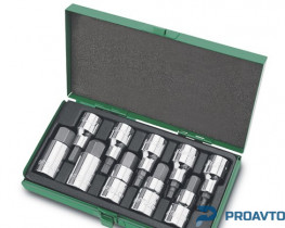 Набор бит впрессованных в головку 1/2" Н4-Н19 TOPTUL GAAD1007