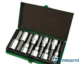 Набор бит впрессованных в головку 1/2" Н4-Н17 80mm TOPTUL GAAD0905