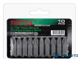 Набор бит 5/16" L30мм PH3 10ед. на блистере TOPTUL FSBA1003G